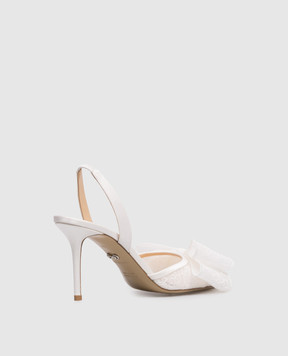 Mach&Mach Le Cadeau white slingbacks S105585LAC