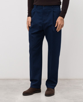 Valentino Blue pants with emblem 8V3RBO20ALS