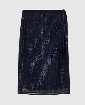 Peserico Blue skirt with sequins E0532106807