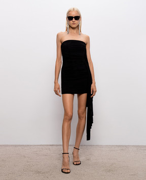 Alexander Wang Black mini dress with drapery 1CC3266000