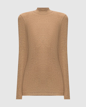 Brunello Cucinelli Beige golf with lurex MPA98B1V04