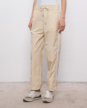 Peserico Beige sweatpants P042432769A