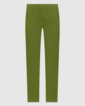 Max Mara Weekend DCANON green wool pants WKDCANON
