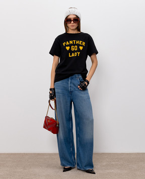 Valentino Black Panther Lady T-shirt 9B3MG26GAA2
