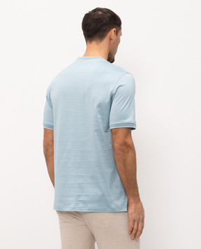 Castangia dal 1850 Blue T-shirt with embroidery DMTSDM32S26