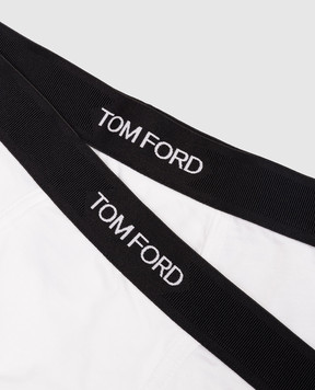 Tom Ford Set of white boxer briefs with logo pattern T4XC31410