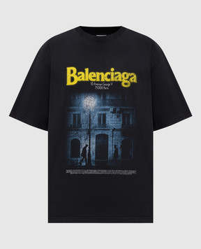 Balenciaga The Address black T-shirt 764235TUVO6