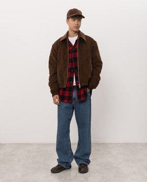 Ami Paris Red wool check shirt USH875WV0220m