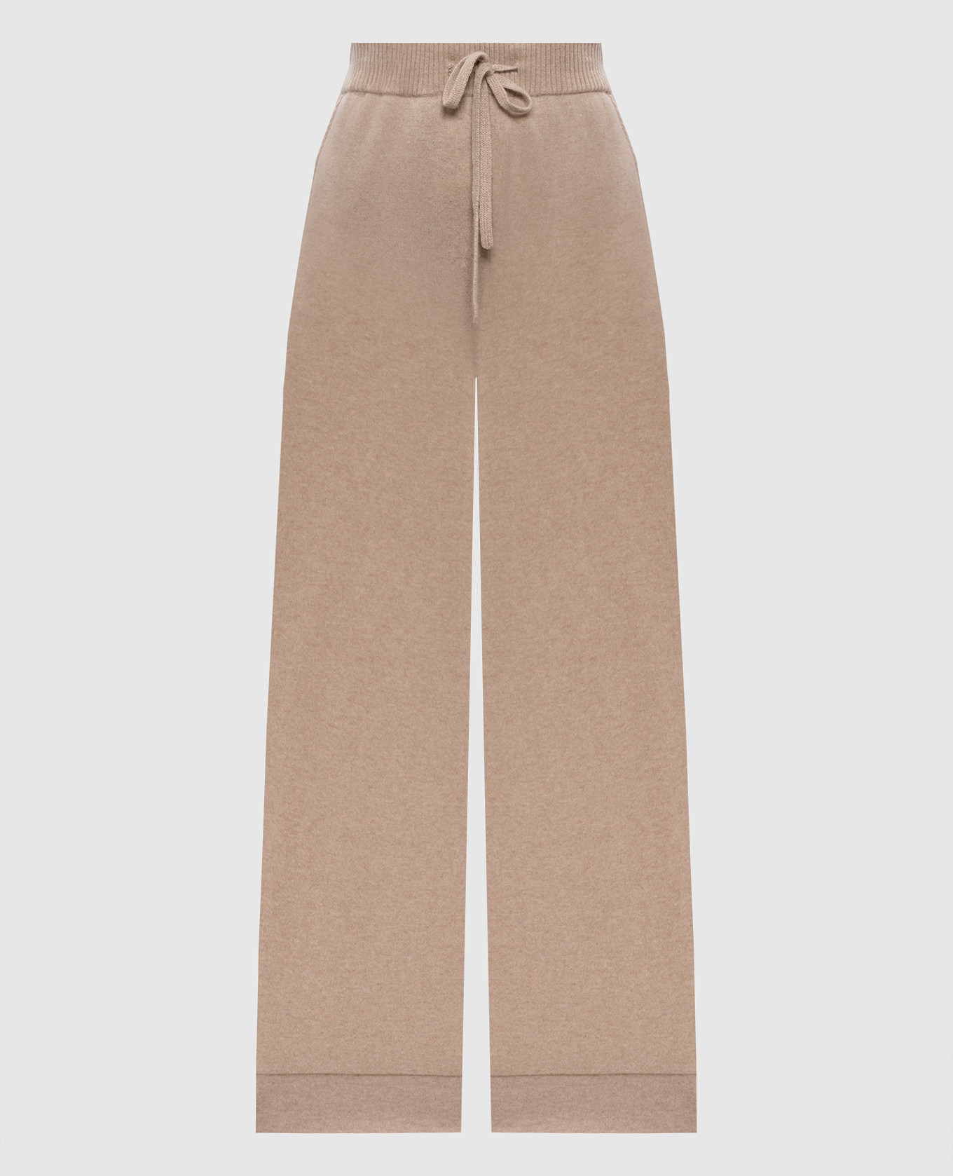 Beige cashmere pants