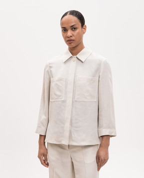 JOSEPH Simi ivory linen shirt JF009891