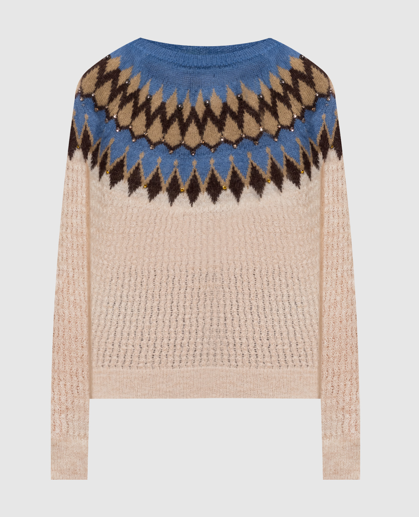 Beige sweater with wool Twinset