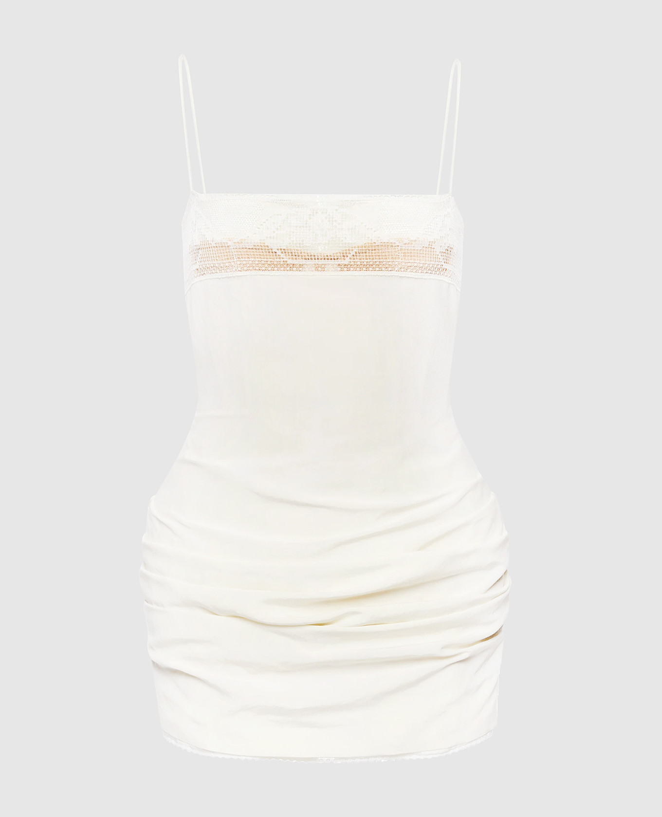 

Ivory silk bustier dress Magda Butrym, White