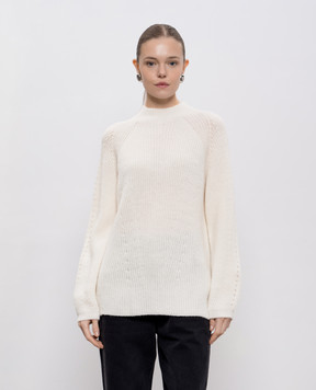 Twinset White alpaca wool sweater 252TT3064