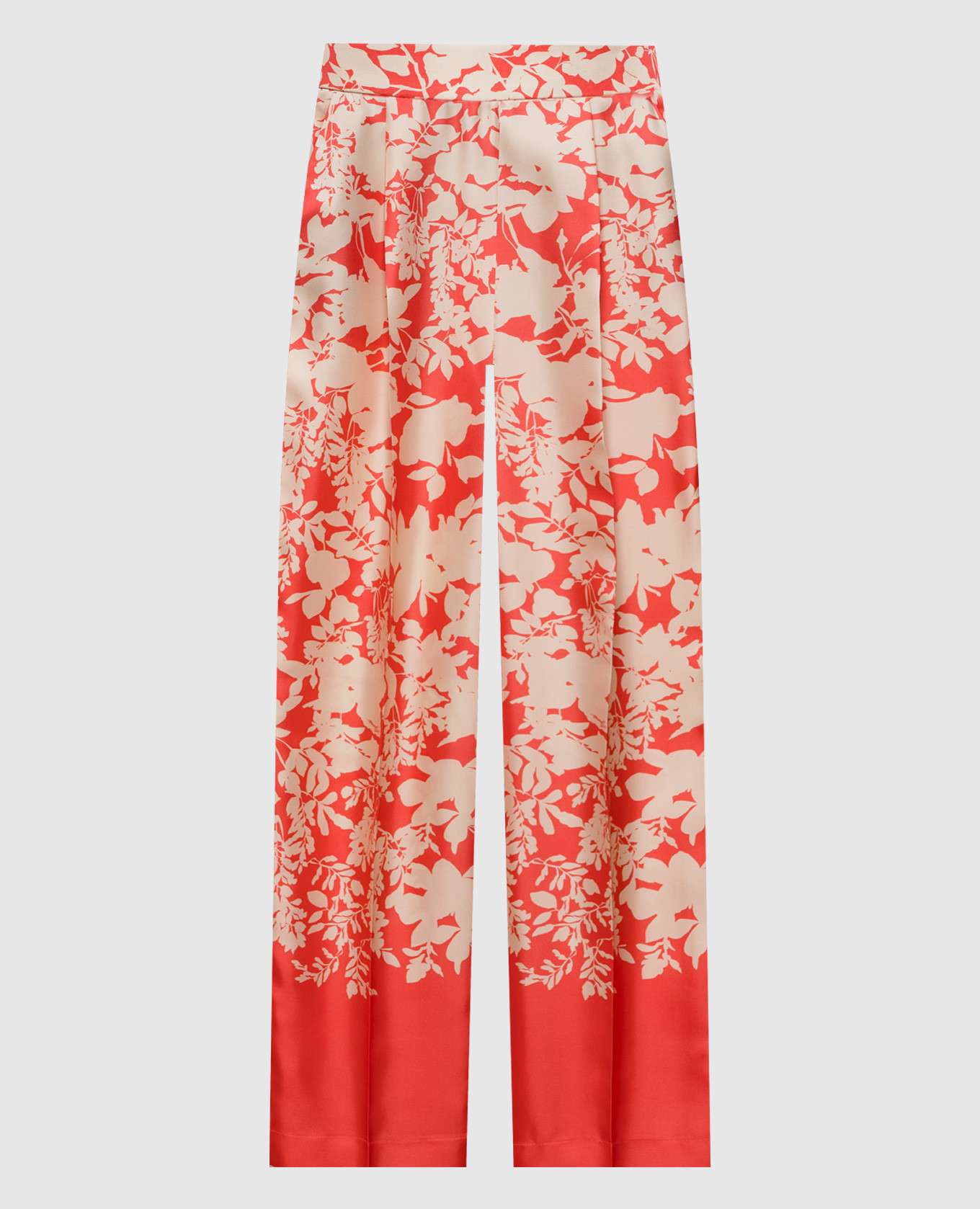 Pink silk pants