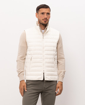 Brunello Cucinelli Ivory down vest MV4081797