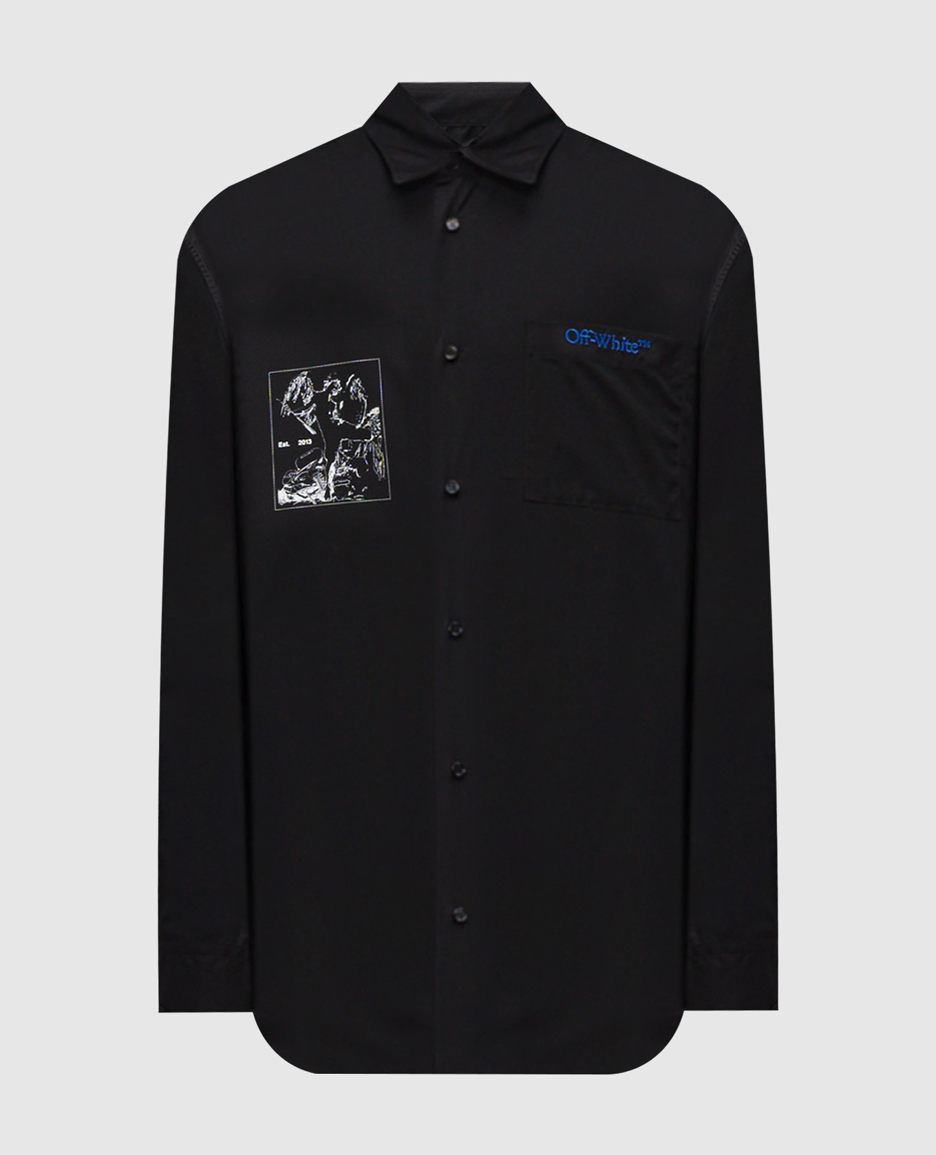 Faded Painting Black Shirt Off-White