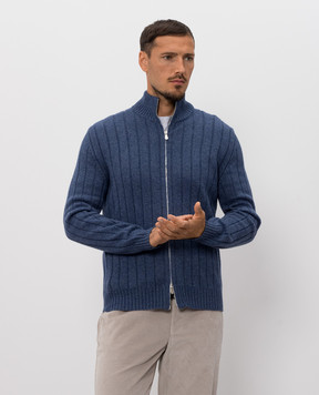 Brunello Cucinelli Blue cashmere cardigan M22506006