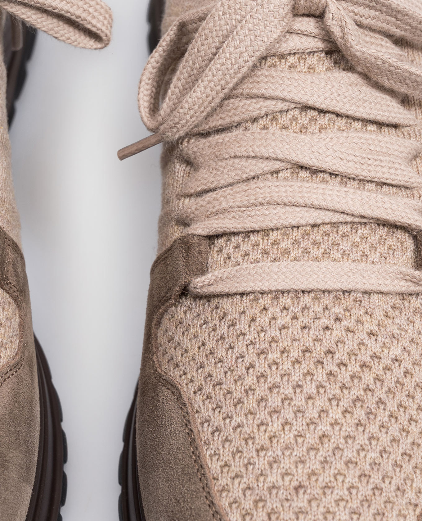 Beige combination sneakers Doucal's 5