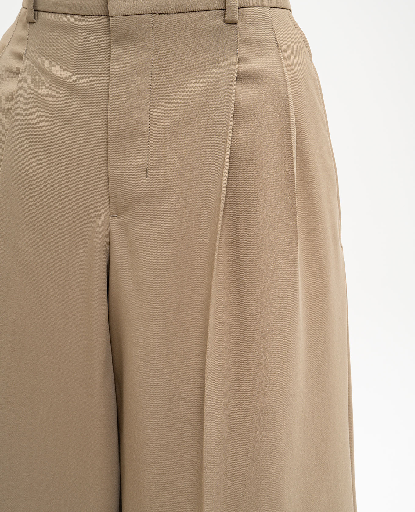 Beige wool Bermuda shorts Ami Paris 5