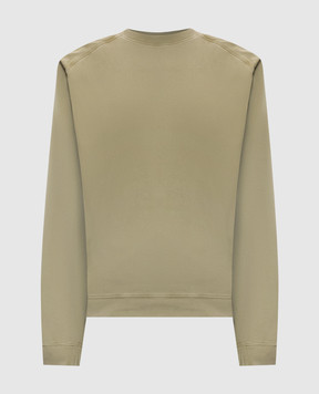 Thierry Mugler Khaki sweatshirt with accent shoulders 26F3TS01306032