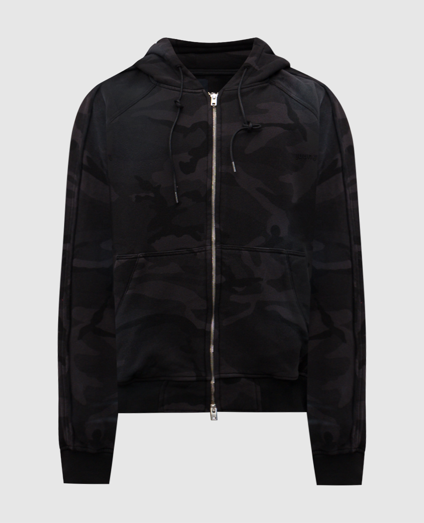 

Black camouflage print sports jacket Juun.j