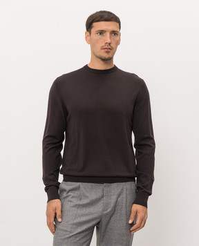 Cashmere&Whiskey Brown wool jumper MU8121318541R