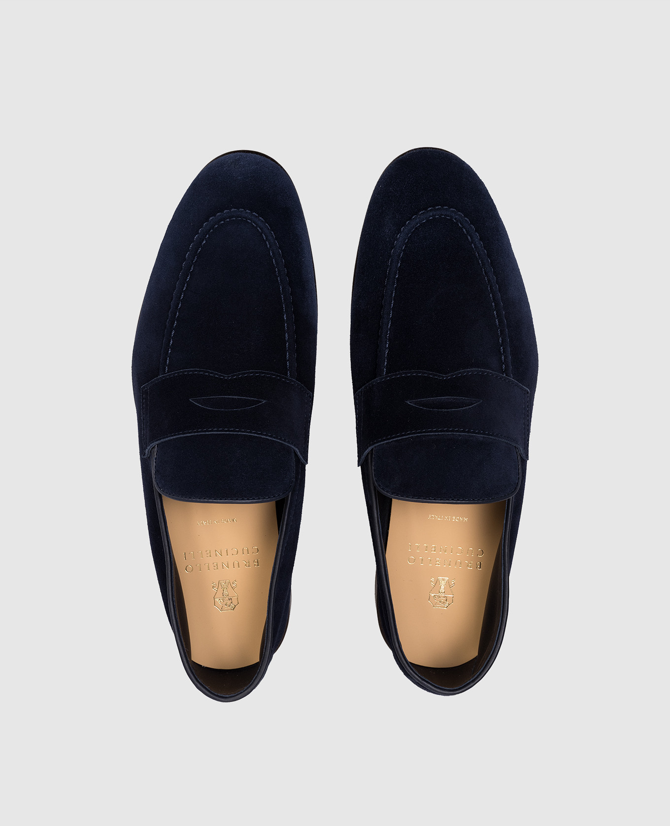 

Blue suede loafers Brunello Cucinelli