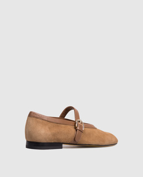 Doucal's Brown suede ballet flats DD8859MAENPZ837