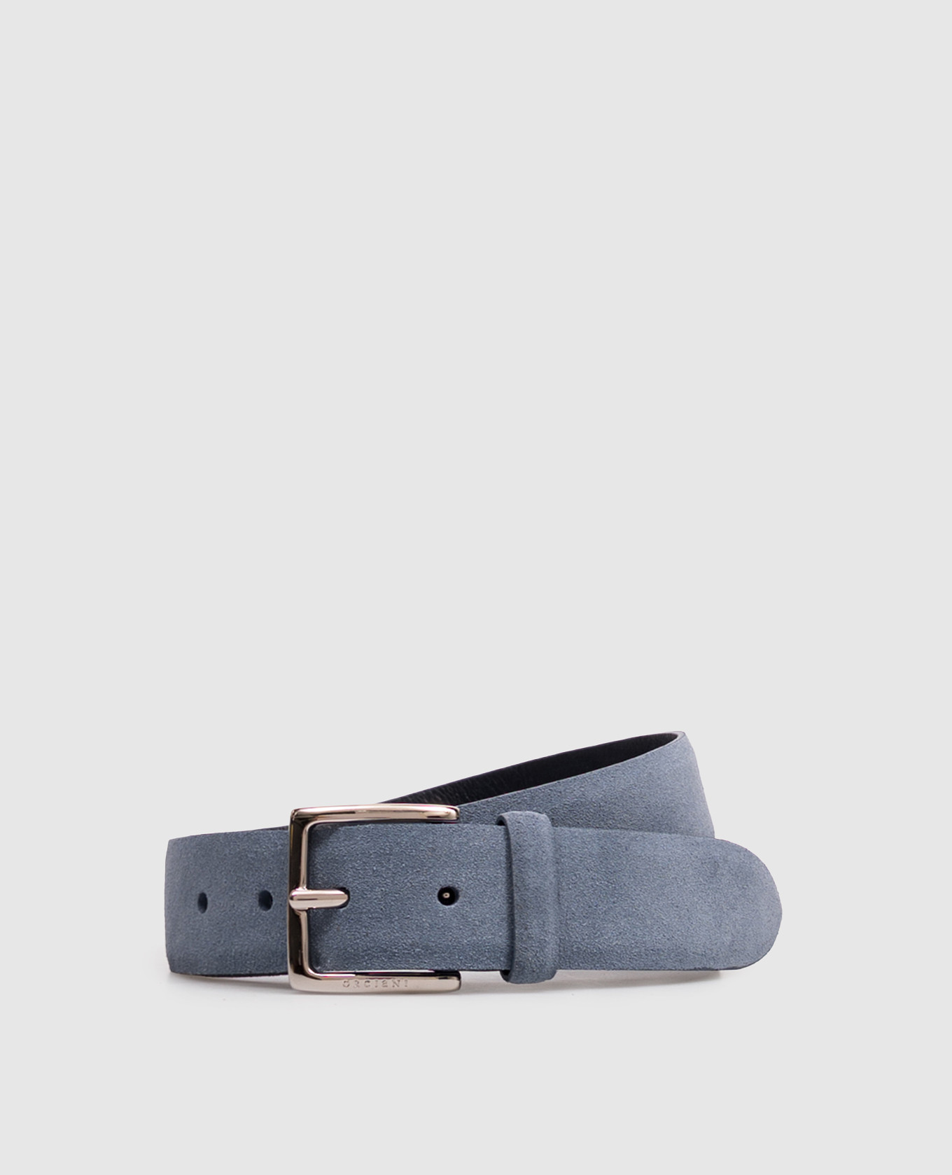 Blue Amalfi suede belt