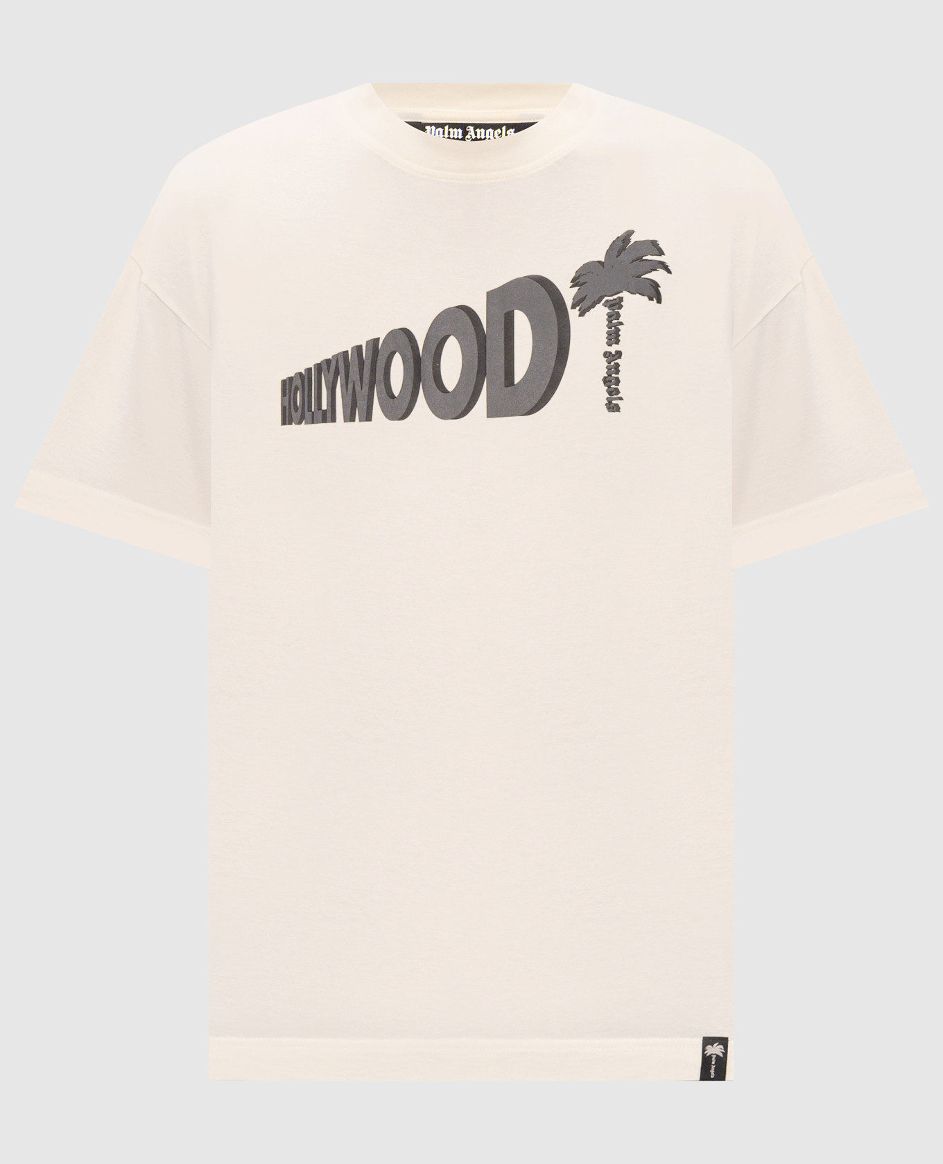 Sunset Blvd Palm T-shirt in ivory Palm Angels