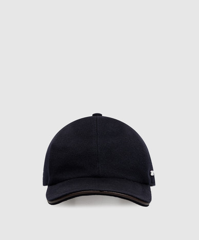 Blue cashmere cap