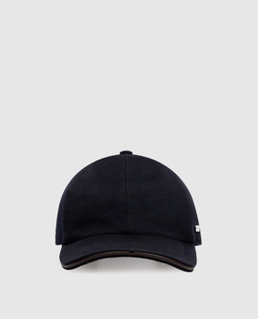 Castangia dal 1850 Blue cashmere cap BH02