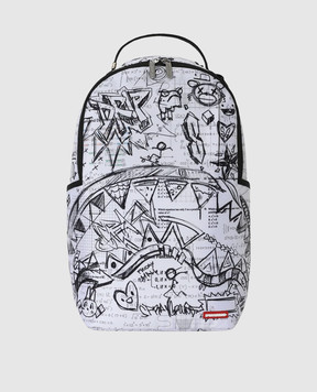 Sprayground Children's white backpack CLASS DISMISSED 910B8665NSZ