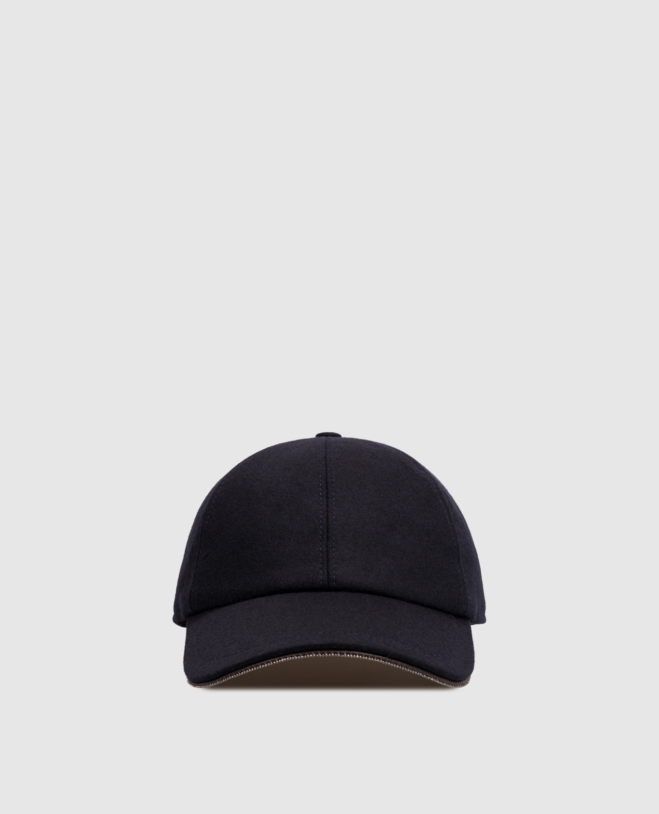 Blue wool and cashmere cap