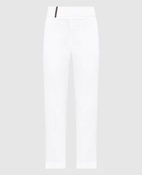 Peserico White pants with lapels P0458801964