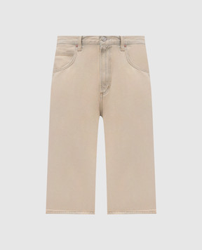 AGOLDE Beige denim Bermuda shorts Fusion Skater A7151141