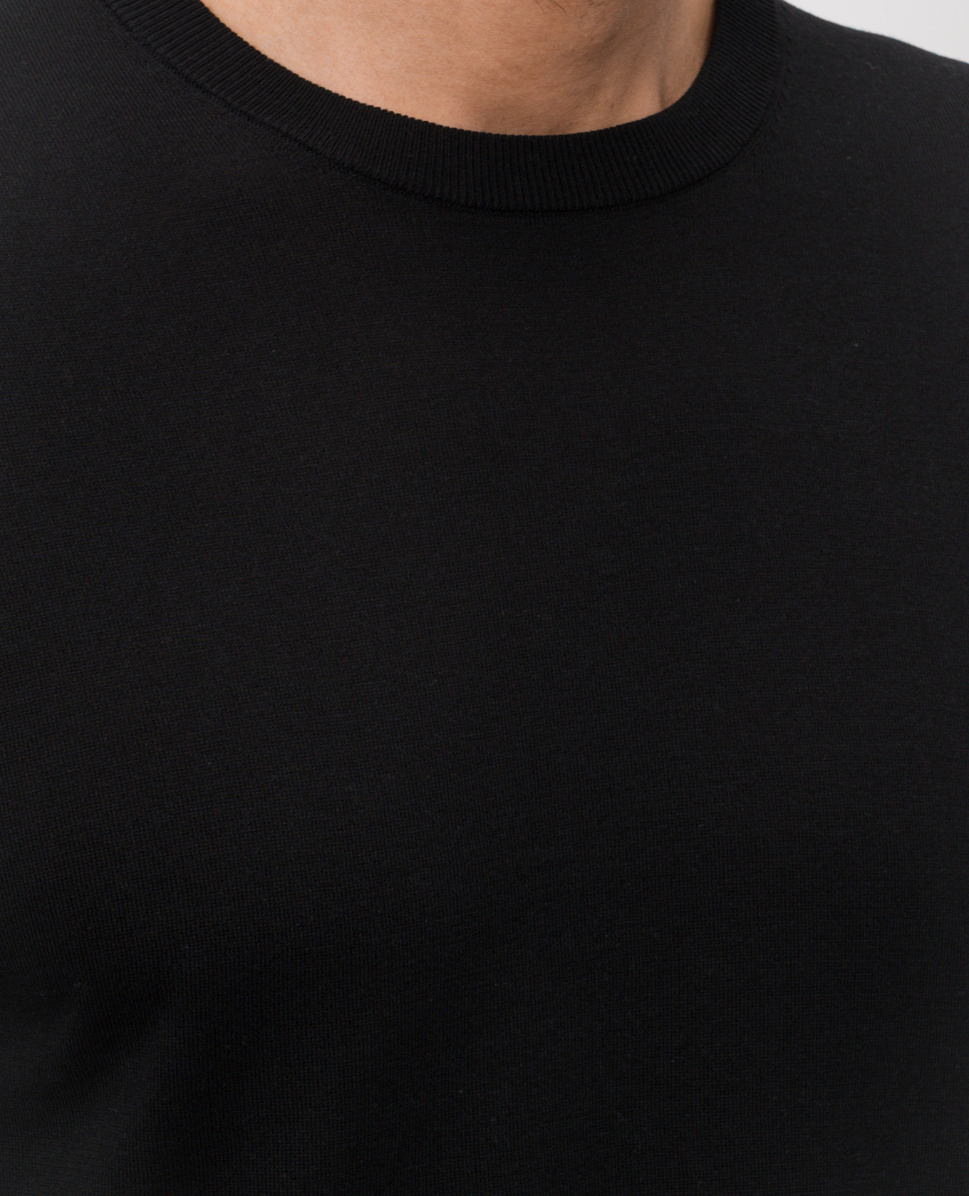 

Black sweater with silk Cashmere&Whiskey