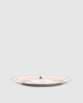 Baci Milano Ciao Bella white porcelain dinner plate PLA1DOL01