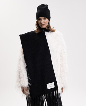 Loulou de Saison Black SANTO alpaca wool scarf SANTOLDS