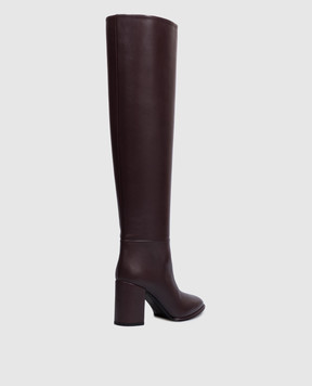 Le Silla Elsa burgundy leather over the knee boots 7060C080RDPPGLO
