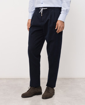 Brunello Cucinelli Navy blue pants M252UE1710