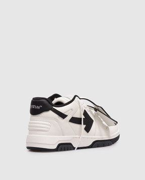Off-White Out Of Office white leather sneakers with logo OWIA259C99LEA018