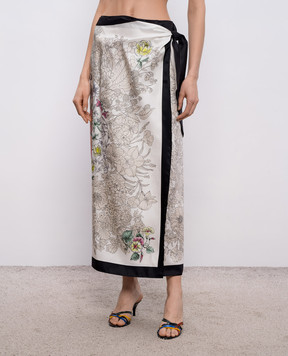 MANTERO 1902 Dorothy ivory silk pareo 1049F2811T0883D
