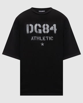Dolce&Gabbana Black t-shirt with logo print G8PN9TG7PZL