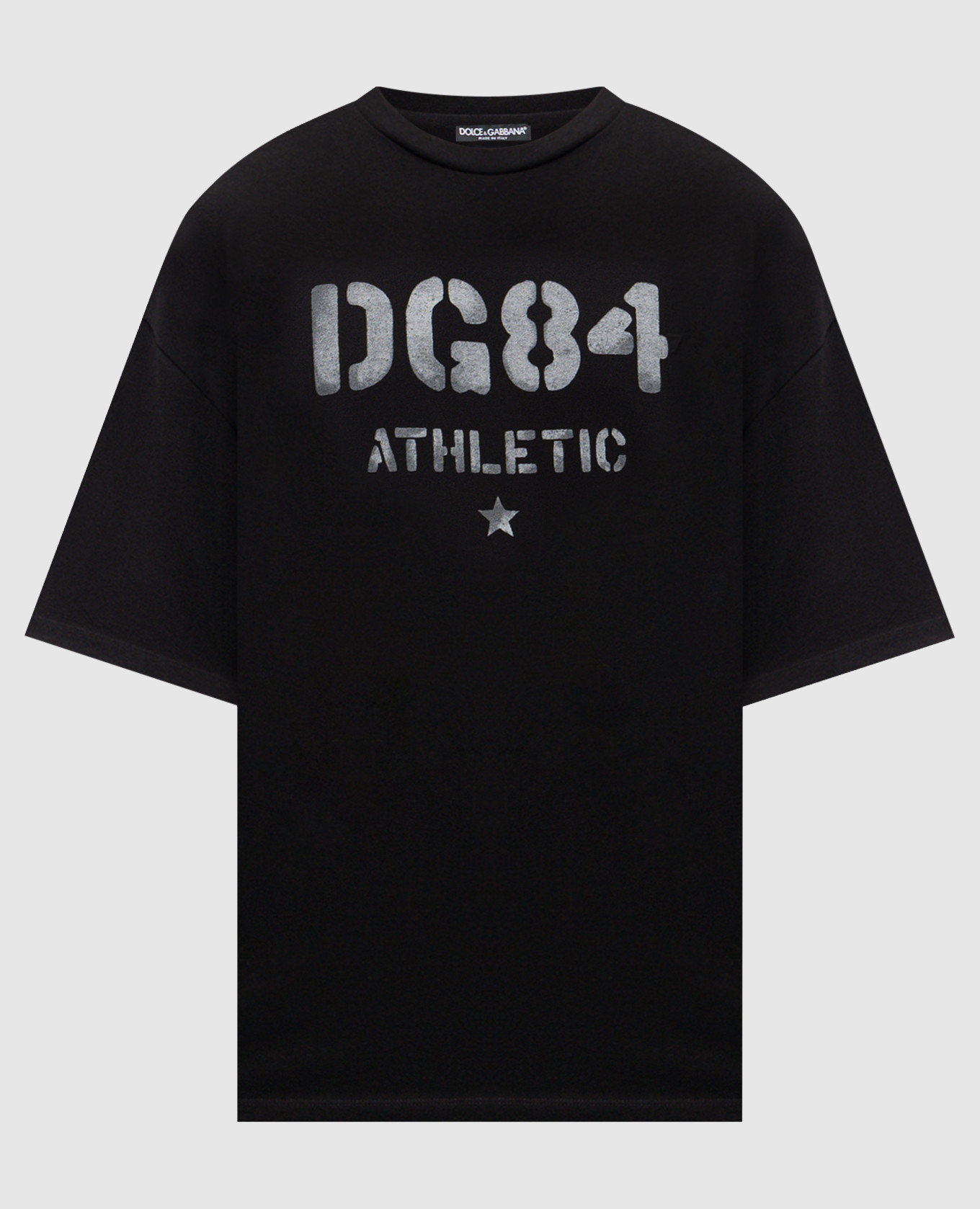 Black t-shirt with logo print Dolce&Gabbana
