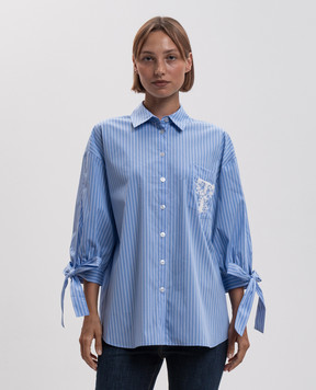Twinset Blue striped shirt 262TP276A