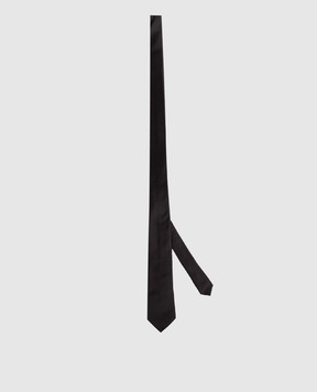 Saint Laurent Black silk tie 8216383Y011w