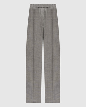 Peserico Gray wool pants P0480904463