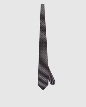 Stefano Ricci Black striped silk tie CCX56004C