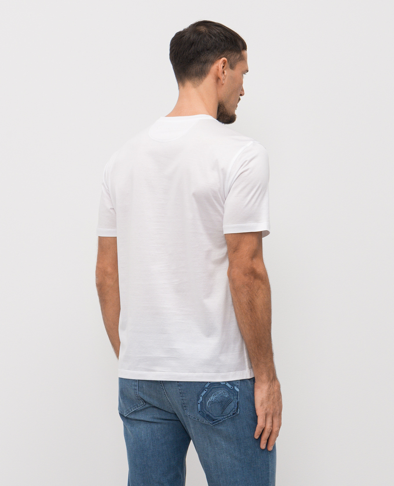 

White T-shirt with logo Stefano Ricci
